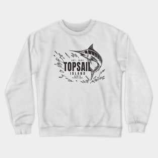 Vintage Marlin Fishing at Topsail Island, North Carolina Crewneck Sweatshirt